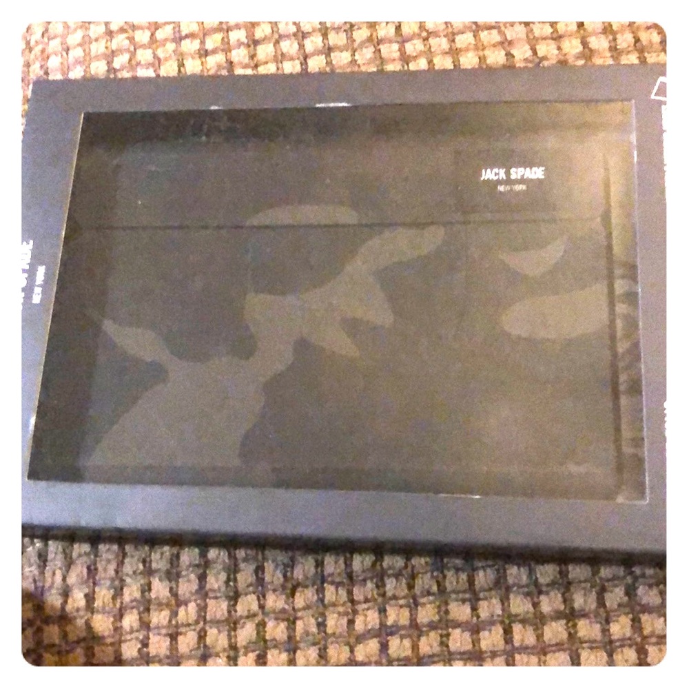 BNWT JACK SPADE camouflage folio for iPad mini4